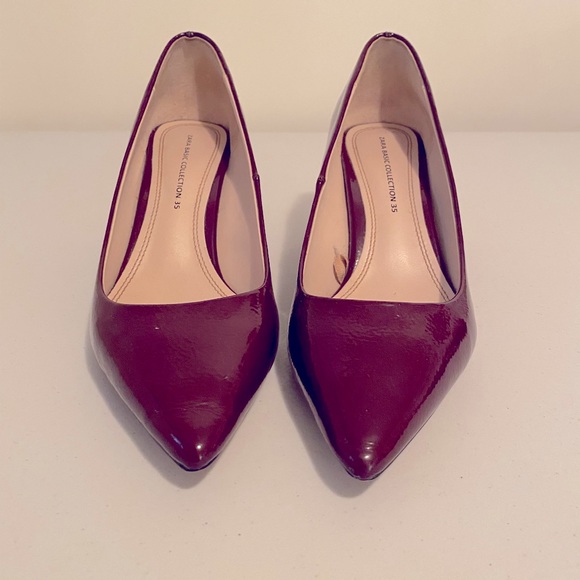 ZARA Patent Court High Heels - Picture 1 of 7
